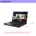 Laptop-Hülle für Lenovo ThinkPad X1 Carbon Gen 9 ThinkPad X1 Carbon Gen12/10/11/X1 Yoga Gen 6/7/8 Hülle 2023 All-Inclusive, sturzsichere Hülle 14 Zoll (35,6 cm), PU-Leder-Innentasche, Weinrot - 5