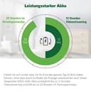 LeapFrog LF815HD Smart Video Baby Monitor with 5 Inch HD Colour Display, WiFi, Temperature/Humidity Sensor, Wide Angle Lens, Coloured Night Light, 8X Zoom, App Function, Wall Mounting, White - 9