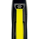 Flexi Giant Professional - Guinzaglio avvolgibile a fettuccia, Per cani fino a massimo 50 kg, Nero/Neon, L - 10m - 5