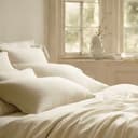 Cuore di lino - Kissenbezug aus reinem Leinen, 100% Made in Italy, Ajour, cremeweiß, 50 x 80 cm - 4