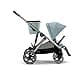 CYBEX Passeggino Gold GAZELLE S, dalla nascita a circa 4 anni, max. 22 kg (modalità singola) / 2x 22 kg (modalità duo), sistema all-in-1 con 20+ configurazioni, Stormy Blue - 5