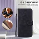 SLWYF Handyhülle für Realme GT Neo6 SE/GT 6/GT Neo6/GT 6T Hülle, Premium PU Lederhülle Klappbar Tasche Klapphülle mit Magnet Kartenfach Standfunktion Schutzhülle mit 3 Kartenfächern, Schwarz - 3