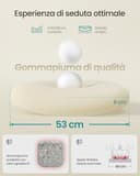 SONGMICS Sedia da Ufficio Girevole, Sedia di Rete da Computer Ergonomica, Supporto Lombare, Oscillante, Seduta 53 cm, Braccioli Pieghevoli, Nero OBN37BK - 6