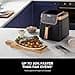 Ninja Air Fryer MAX PRO, 6.2L, Uses No Oil, Large Square Single Drawer, Roast, Bake, Air Fry, Family Size, Non-Stick, Dishwasher Safe Basket & Crisper Plate, Silicone Tongs, Black & Copper, AF180UKCP - 6