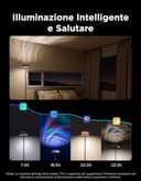 Govee Lampada da Terra Uplighter Tri-Zone Independent, Lampada Illuminazione Ondulata RGBIC, Fnziona con Matter e Alexa, 80+ modalità scena, 1000LM, 2700-6500K, Ideale per Soggiorno, Camera da Letto - 7