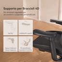 SIHOO Doro C300 Sedia Ufficio Ergonomica con Braccioli Ultra Morbidi in 3D, Supporto Lombare Dinamico per Sedia scrivania a Casa, Sedia da Scrivania con Schienale Regolabile,2 confezioni(Nero) - 6