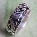 Anello spinner in argento Sterling 925, minimalista, unisex, per ansia, gioielli artigianali tailandesi fatti a mano, elegante regalo souvenir, taglia V 11 - 3