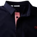 Calvin Klein Mens Prep Campus Oxford Polo Shirt - Solid Navy - XL - 3