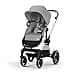 CYBEX Gold EOS Lux 2-in-1 Pushchair Travel System from Birth to 22 kg (approx. 4 Years), Stone Grey - 1