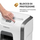 Fellowes Distruggi documenti a frammento FS-12C, 12 fogli, per casa e piccolo ufficio, uso personale, cestino da 19 litri, distruggidocumenti con blocco di sicurezza, bianco [ESCLUSIVA AMAZON] - 4
