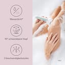 Panasonic ES-EY70 Nass/Trockenepilierer Damen, Dual Disc mit 60 Pinzetten, 90° schwenkbarer Kopf, 3 Geschwindigkeiten & LED-Licht, 30 Min. Betrieb, kabellos, Haarentferner, Fußpflegekopf. - 5