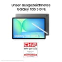 Samsung Galaxy S10 FE AI-Tablet, Android Tablet, 256 GB Speicher, 12 GB RAM, 27,70 cm/10,9" Display, Inkl. S Pen, Wi-Fi, Lange Akkulaufzeit, Gray, 36 Monate Herstellergarantie [Exklusiv auf Amazon] - 2