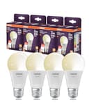OSRAM Lampada LED SMART A60, forma lampadina E27, 9W ZigBee 3.0, dimmerabile 2700K bianco caldo, controllo tramite app, Alexa, Google Assistant,4-Pack - 1