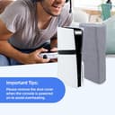 Mcbazel PS5 Pro Custodia Antipolvere, Custodia Protettiva Verticale per PS5 Pro in Tessuto di Poliestere Cationico con Ritaglio per Console Playstation 5 Pro Disc & Digital – Grigia - 7