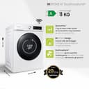 Samsung Lavatrice BESPOKE AI con Ecodosatore WW11BB744DGWS3 Libera installazione, 11 Kg, 1400 RPM, Classe A, Wifi, Vapore, Carica Frontale, 60l x 85h x 60p cm, Bianca con Oblò Nero - 2