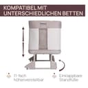 Chicco Next2Me Forever, 3-in-1-Babybett für Neugeborene, Bistellbett, das zu einem Montessori-Bett wird, bis 4 Jahre (22 kg), verstellbare Höhe, gute Luftzirkulation, 4 Räder, inklusive Matratze - 6