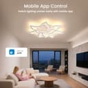 BAYHT Plafoniera LED Soffitto, 90W Lampada da Soffitto con Matter Compatibile con HomeKit, Alexa, Google e IFTTT, Moderna Plafoniera Intelligente per Soggiorno, Camera da Letto, Sala da Pranzo - 2