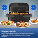 Philips Airfryer Serie 1000, Friggitrice ad aria con singolo/doppio cestello flexi da 7.1L e separatore, doppia resistenza e termostasti separati, RapidAir, 10 modalità, compatto, HomeID (NA154/00) - 4