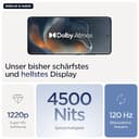 Motorola Edge 60 Smartphone (Robustes 6,67“-pOLED-Display mit Gorilla Glass 7i, 50-MP-Moto-AI-Kamera, 12/512 GB, 5100 mAh, widerstandsfähig, wassergeschützt) Pantone Gibraltar Sea inkl. Handyhalter - 6