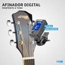 MAX SoloJam Set Guitarra Acústica Color Azul con Funda, Afinador, Correa, Púas y Juego de Cuerdas de Repuesto – Pack Musical para Aprender a Tocar Desde Cero, Ensayar o Regalar a Principiantes - 6