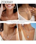 ZOERAY Cadena Plata Mujer Collar Plata de Ley 925 Sin Colgante 1,5/2/3mm Ancho Gargantilla Plata Largos Collares de Cuerda Joyería Regalos Originales Navidad Cumpleaños para Mujer 40/45/50/55CM - 6