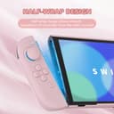 PlayVital Funda Protectora para Nintendo Switch 2 (2025) - Carcasa Rígida Dockable con Soporte Plegable y Tapas para Joysticks, Protector para Switch 2 - Color Sólido Serie (Rosa Sakura) - 3