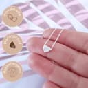 Annika Bella Collana Pendente Cuore, Collane da donna in argento 925,Gioielli minimalisti, Regalo di San Valentino per lei (Silver) - 5