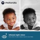 Motorola Nursery VM482ANXL - Video Baby Monitor - Camera - Infrared Night Vision - High Sensitive Microphone, White/Silver - 4