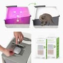 Catit Caja sanitaria 386841/92, con funda, blanca/gris, 54,5 x 41,5 x 46 cm (el producto puede variar) - 3