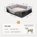 JOYELF Großes Hundebett Memory Foam orthopädisches Hundebett & Hundesofa mit abnehmbarem waschbarem Bezug und Quietschspielzeug als Geschenk - 2