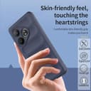 ESTH® Custodia Silicone Liquido per Realme GT 6T 5G/Realme GT Neo6/GT Neo6 SE con Protezione Anti-Germi e Fodera in Microfibra, Cover in Silicone a Antiurto 360°, Blu scuro - 7