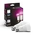 Philips Hue White and Color Ambiance Lampadina Smart Led, Bluetooth, Dimmerabili, E27, 9 W, confezione da 2 - 1