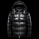 Generisch Glänzend Winterjacke Damen Warm Outdoor Daunenjacken Wandern Casual Jacke Laufen mit Kapuze Reißverschluss Einfarbig Outfit Leichte Winterkapuzenjacke Herren Unisex Puffermantel,schwarz,M - 3