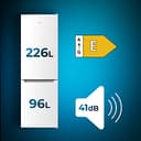 Cecotec Frigorífico Combi 2 Puertas Bolero CoolMarket Combi 322 White E. 322 L, Altura 185 y 60 cm de Ancho, Bajo Consumo, Sistema Multi Air Flow, Total No frost y 2 Cajones - 3