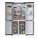 Cecotec Frigorifero Americano 4 Porte Bolero CoolMarket 4D 436 Black Glass E. 436L, Cross Door, Inverter Plus, NoFrost, Metal Cooling, Fast Cooling/Freezing, Classe E, Multi Airflow, Vacanza - 4