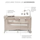Kinderkraft Joy 2 Acc Cuna de Viaje 2 en 1 para Bebé de hasta 25 kg, Plegado rápido y fácil, Incluye Carrusel de Cuna con Juguetes, Estantes para pañales y Cambiador, Bolsa de Transporte, Beige - 9