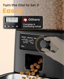 oneisall Automatic Cat Feeder with Stainless Steel Bowl, 3.5L Cat Feeder with Timer ,Pet Food Dispenser for 1-6 Meals a Day, Dry Food Auto Feeders for Cats Dogs - 7