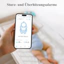 Sense-U Pro Baby-Bewegungsmonitor (große Reichweite): Erfasst Bewegung, Umdrehen & Temperatur überall, mit Vibrationswecker, akustischen Alarmen & Schlaferfassung - 6