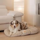 Ferplast Cat And Dog Cushion Stuart 89/10, Double-Sided, Tweed And Soft Velvet, Washable, Beige, XL - 4
