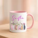 Swiftea Tasse | Geschenke für sie | Tasse Bücherregal Album Design | geburtstagsgeschenk für frauen | tassen | tasse mit namen | tasse bedrucken | geschenke für frauen, Weiß/Rot - 7