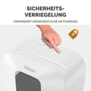 Fellowes Aktenvernichter 11 Blatt (P4), Papierschredder mit Partikelschnitt für Homeoffice und Büro, Powershred LX70, Schredder mit 18L Papierkorb und Sicherheitssperre, 4x40mm Cross-Cut Datenschutz - 4