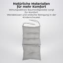 Tulano Hop 40 3in1 Babyschaukel – Mitwachsend durch Sitz- und Liegefunktion – 5-Punkt Sicherheitsgurt – Wendekissen – Ideal für Zuhause und draußen – Belastbar bis 60 kg – 6–36 Monate – Grau - 5