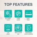 Gorenje NRK 418 ECS4 Kühl-Gefrierkombination/ NoFrostPlus/ MultiFlow 360°/ CrispZone/ 182,4 cm/ Kühlteil 171 l/ Gefrierteil 85 l/ 41 dB/ 226 kWh/ Jahr/ Edelstahl-Look - 2