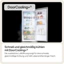 LG GBV7280BMB, Klasse B, 387 L, Kühl-/ Gefrierkombination, Smart Inverter Compressor, Total No Frost, LINEAR Cooling, Variables Ablagefach, 59,5 x 203,0 x 67,5 - 2