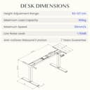 FLEXISPOT EC5 Pro Escritorio Elevable Eléctrico Carga 160KG, 2 Motores 3 Etapas, Marco de Pie Mesa Regulable Altura Eléctrico, Sistema Anticolisión, Funciones de Memoria, Negro - 2
