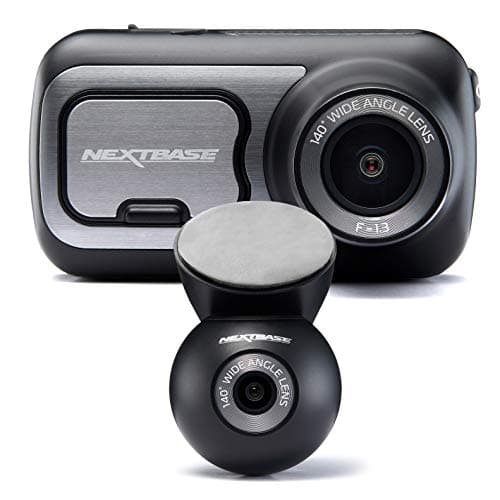 Nextbase 422GW Dash Cam Front and Rear Camera - 2K 1440p 30fps In Car Camera Dashcam - WiFi + Bluetooth App Support, GPS, Emergency SOS, Parking Mode, 2.5" Touch Display, 140° Wide Angle Recording