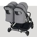 Inglesina Twin Sketch Passeggino Gemellare, Grigio, Ultraleggero, Compatto, per Gemelli o Fratelli e Sorelle, Adatto fino a 15 kg per bambino - 2