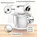 Bosch MUMS2EW00 MUM Series 2 food processor, stainless steel bowl, 3.8 litres, planetary mixer, dough hook, beater, whisk, stainless steel, 4 working levels, expandable with optional accessories, 700 watt, white - 4