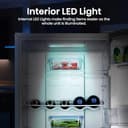 Hisense RB327N4BWE 55cm Freestanding 50/50 Fridge Freezer - 256 litre capacity - Total No Frost -LED Light - Reversible door - Silver - E Rated, H182.4 x W55 x D56.2 (cm) - 6