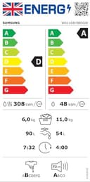 Samsung Series 7 Washer Dryer, AI Energy, Wi-Fi enabled, 11 kg 1400rpm, White, WD11DB7B85GWU1 - 13